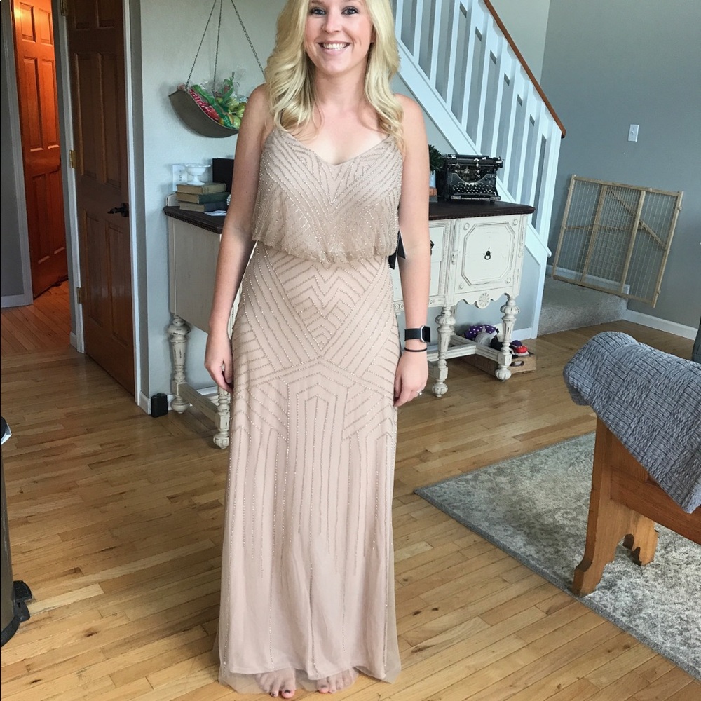 Adrianna Papell Women’s Beaded Blousson Dress